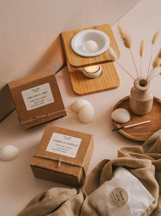 Wax Melt Burner with box of Wax Melts