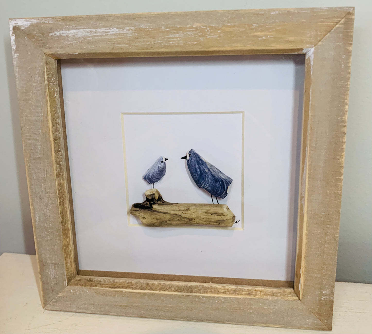 Sea Gulls on driftwood