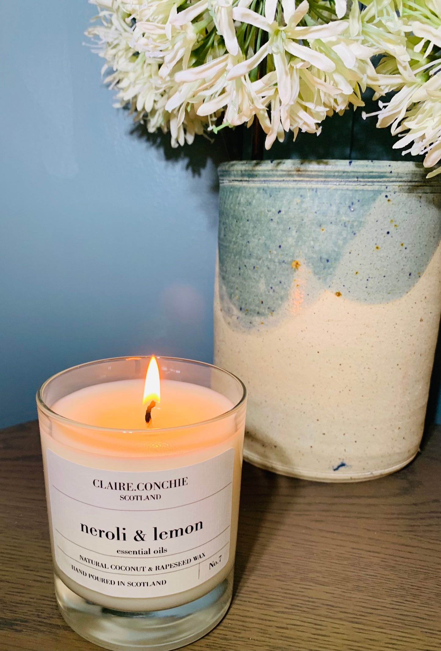 Neroli & Lemon Candle with Essential Oils