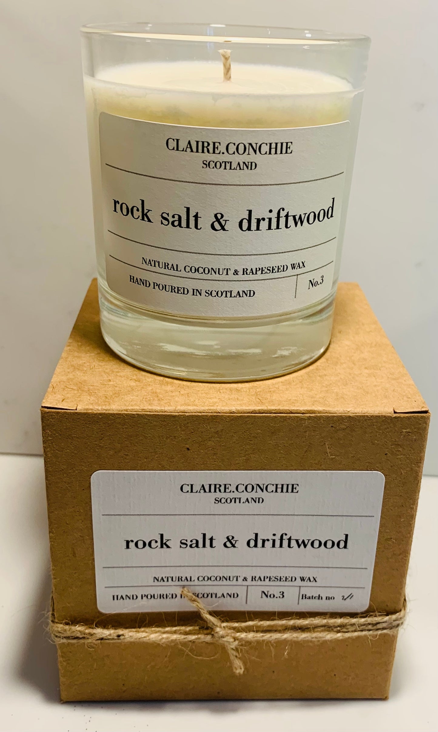 Rock Salt & Driftwood Candle