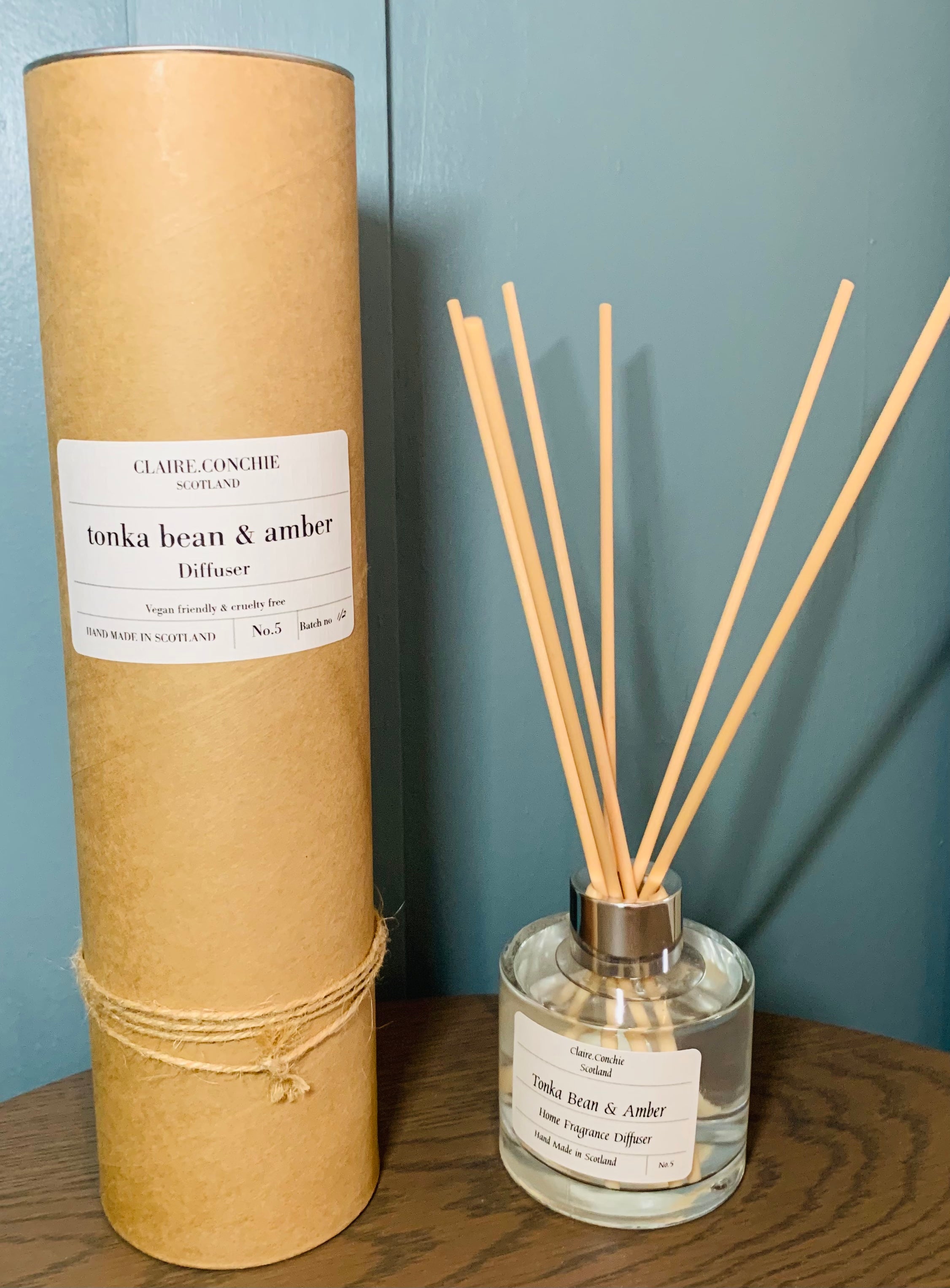 Tonka Bean & Amber Diffuser – Claire Conchie Crafts and Home Fragrance