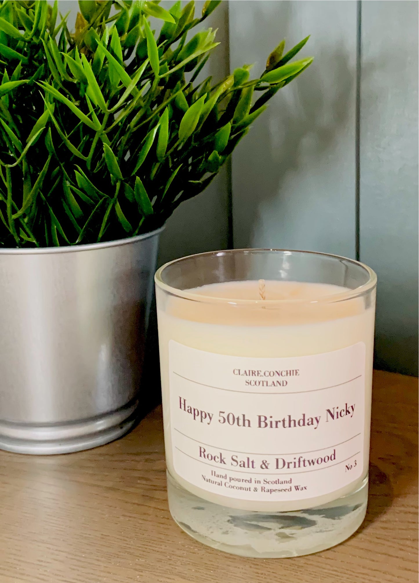 Personalised Candle